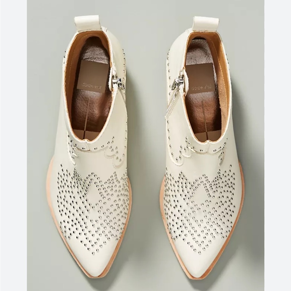 Dolce Vita Uma Studded Ankle Leather Booties